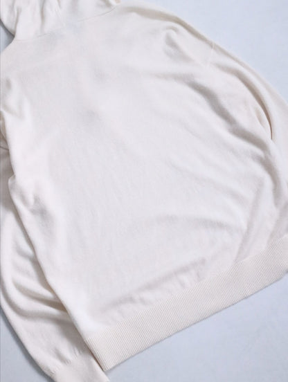 cashmere brend knit hoodie pinkbeige