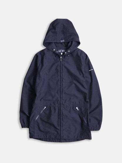Armani Jeans nylon touch hooded jacket navy