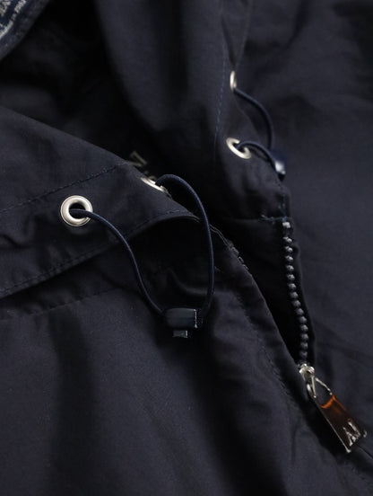 Armani Jeans nylon touch hooded jacket navy