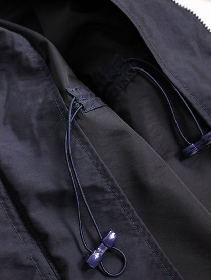 Armani Jeans nylon touch hooded jacket navy