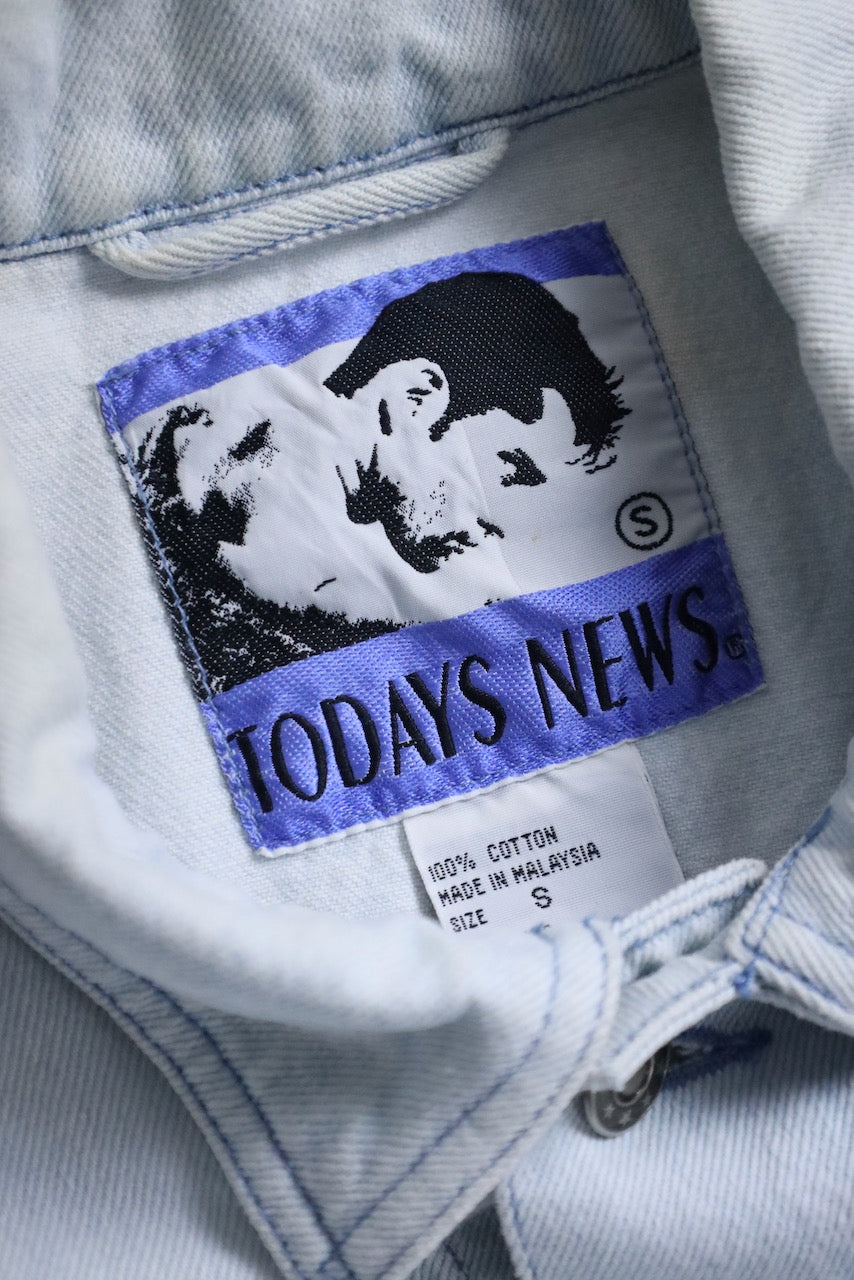 denim tracker jacket lightblue