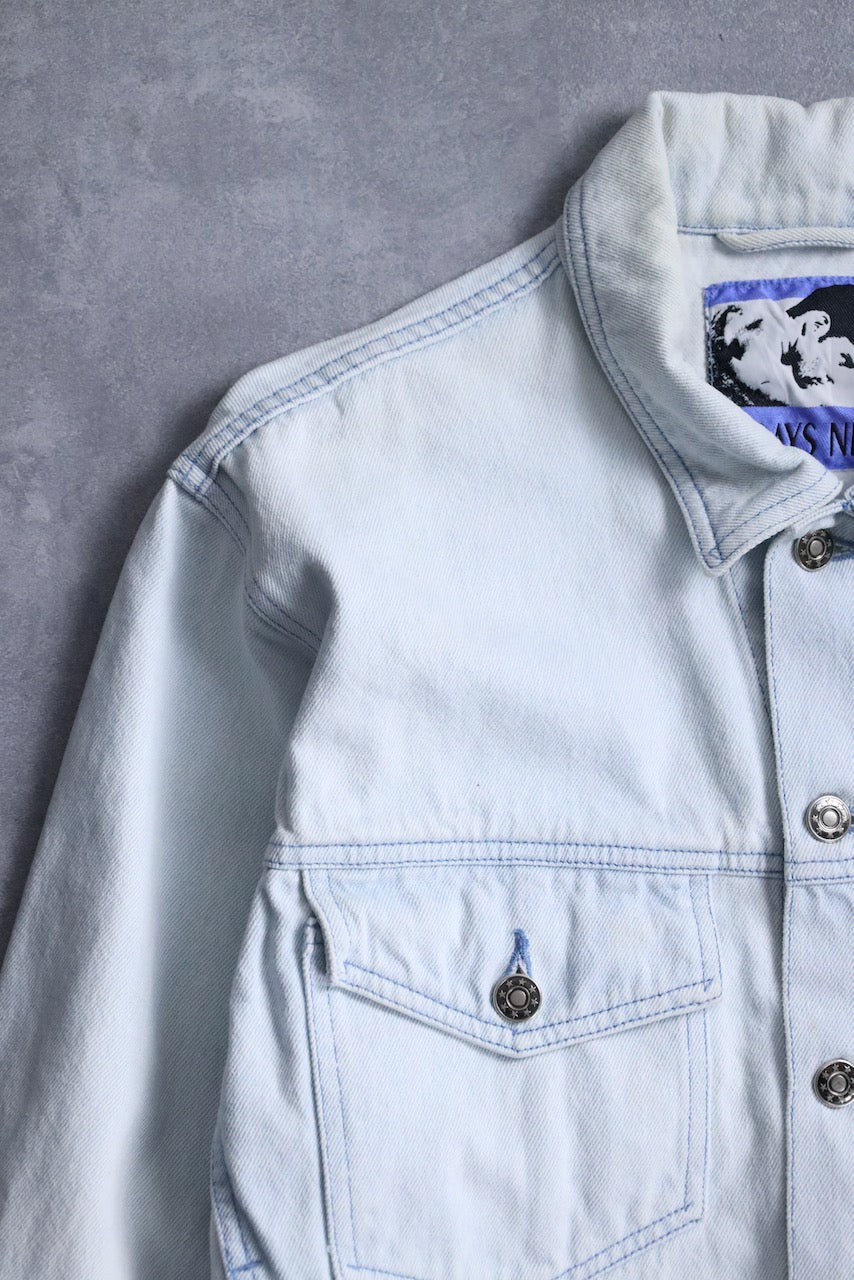 denim tracker jacket lightblue