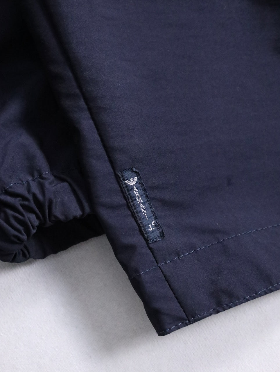 Armani Jeans nylon touch hooded jacket navy