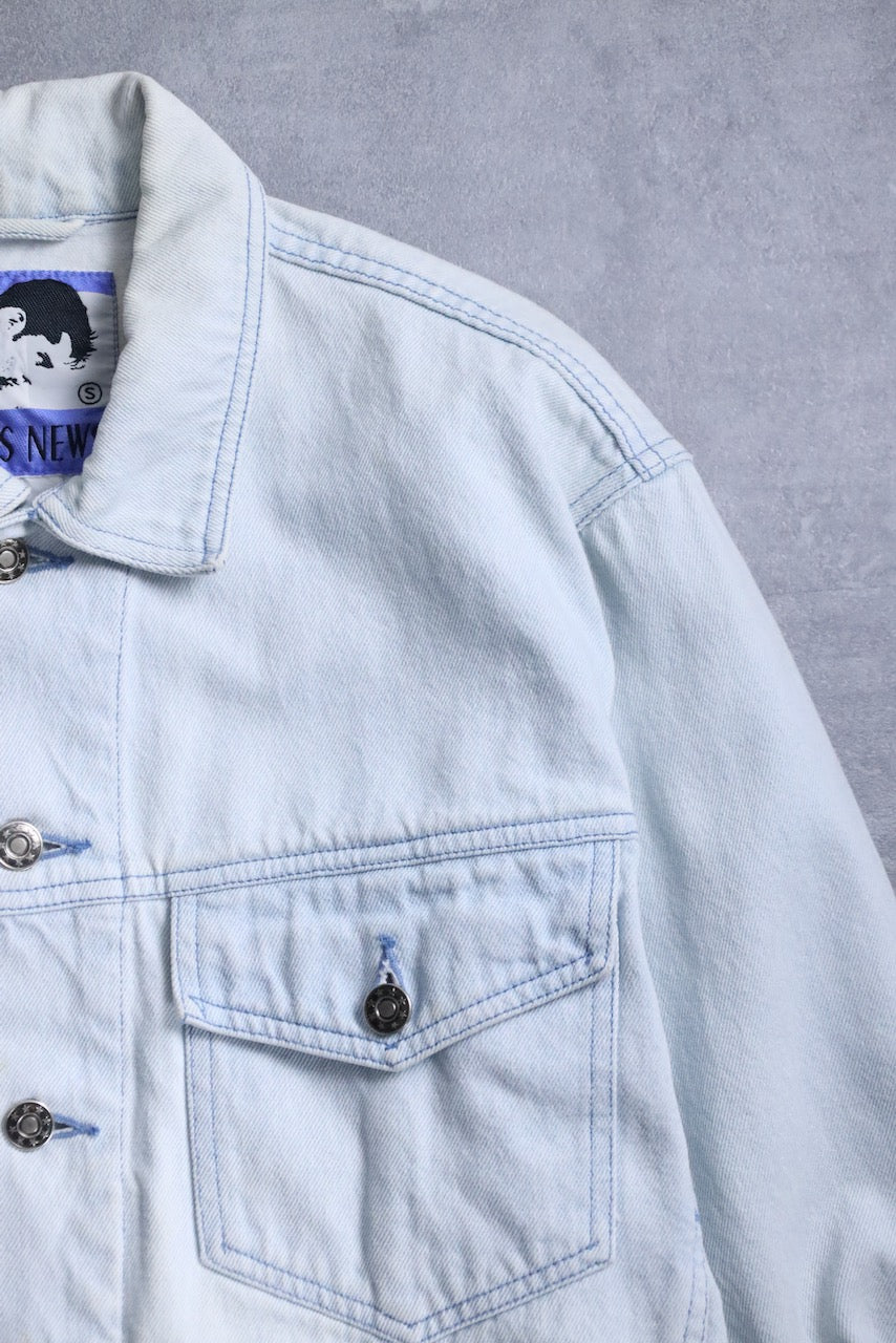 denim tracker jacket lightblue