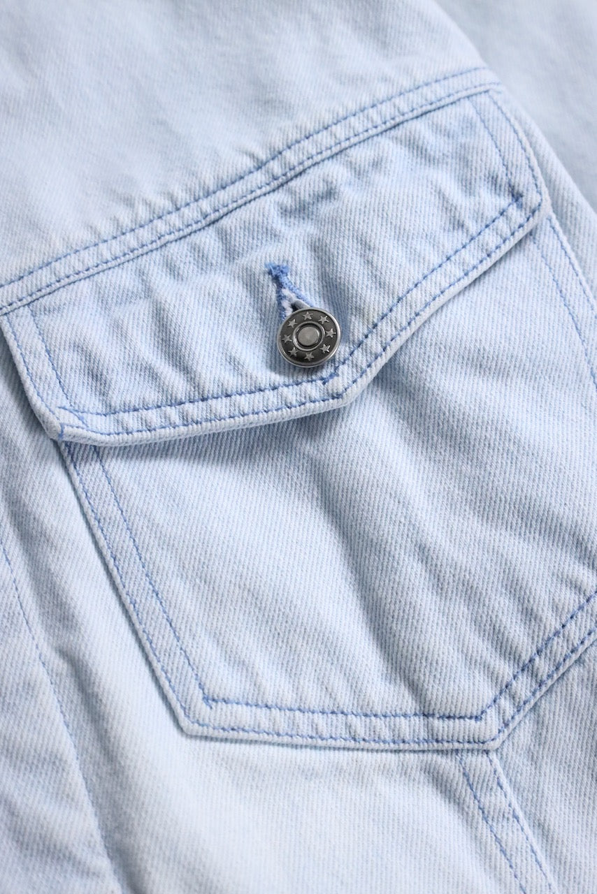 denim tracker jacket lightblue