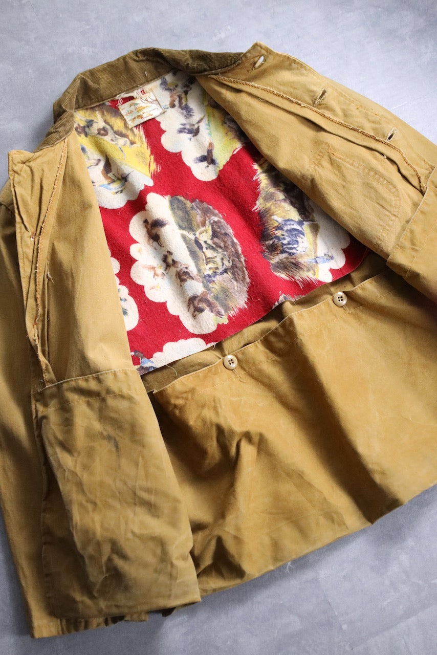 60's Penneys cotton canvas hunting jacket brown