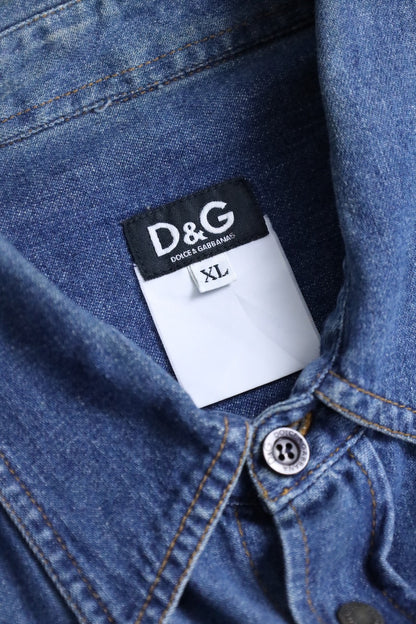 Dolce & Gabbana denim shirt indigo blue