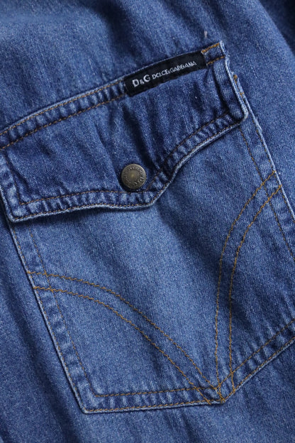 Dolce & Gabbana denim shirt indigo blue