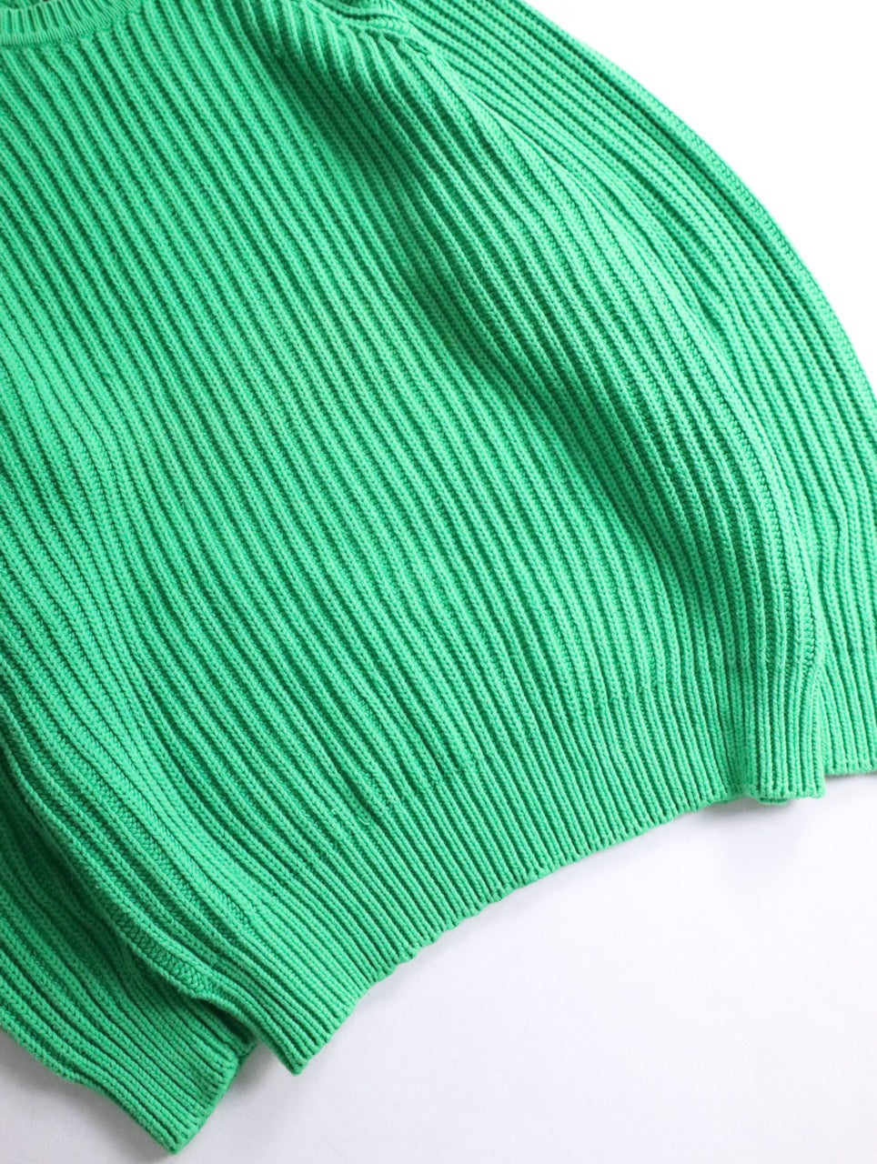 GAP cotton crewneck sweater green