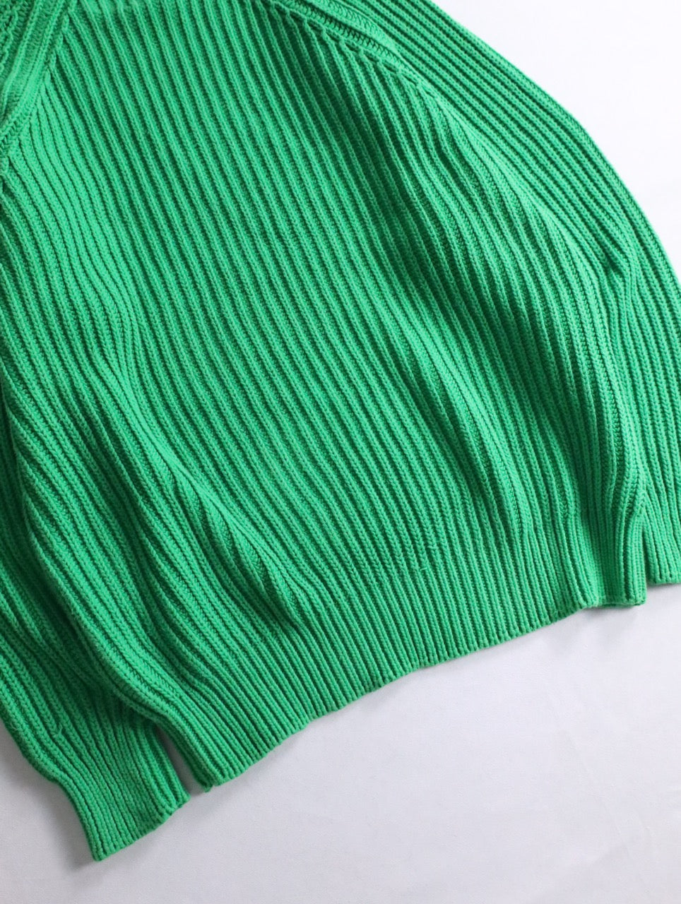 GAP cotton crewneck sweater green