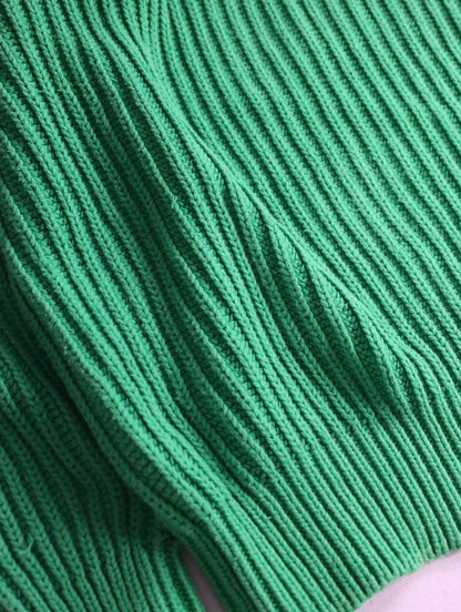 GAP cotton crewneck sweater green