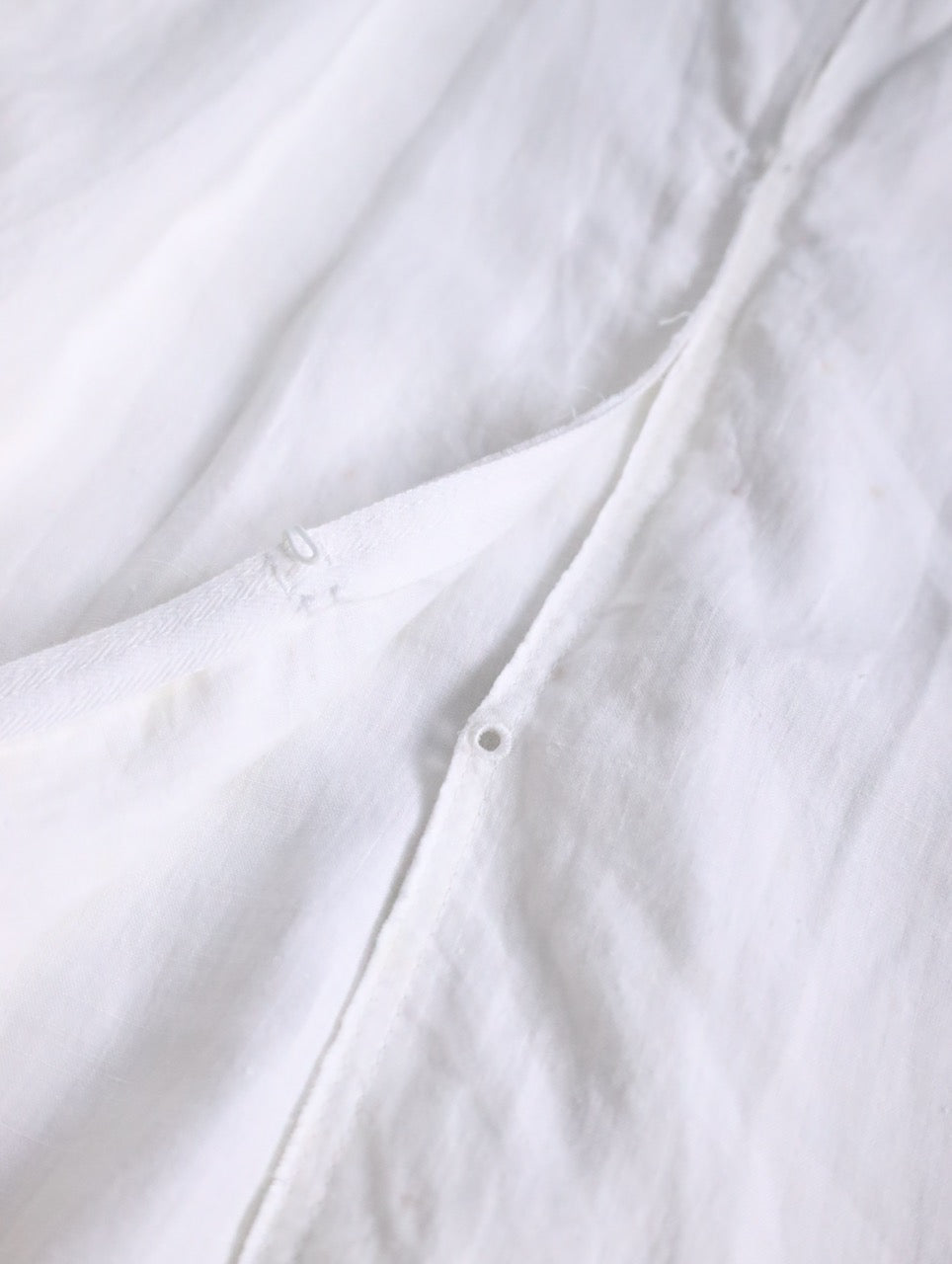 B yohji yamamoto linen shrit hoodie white