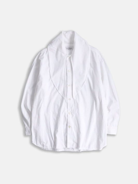 le chateau big collar shirt white