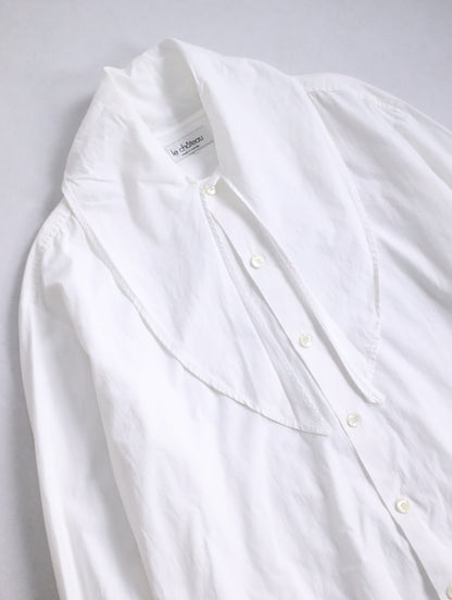 le chateau big collar shirt white