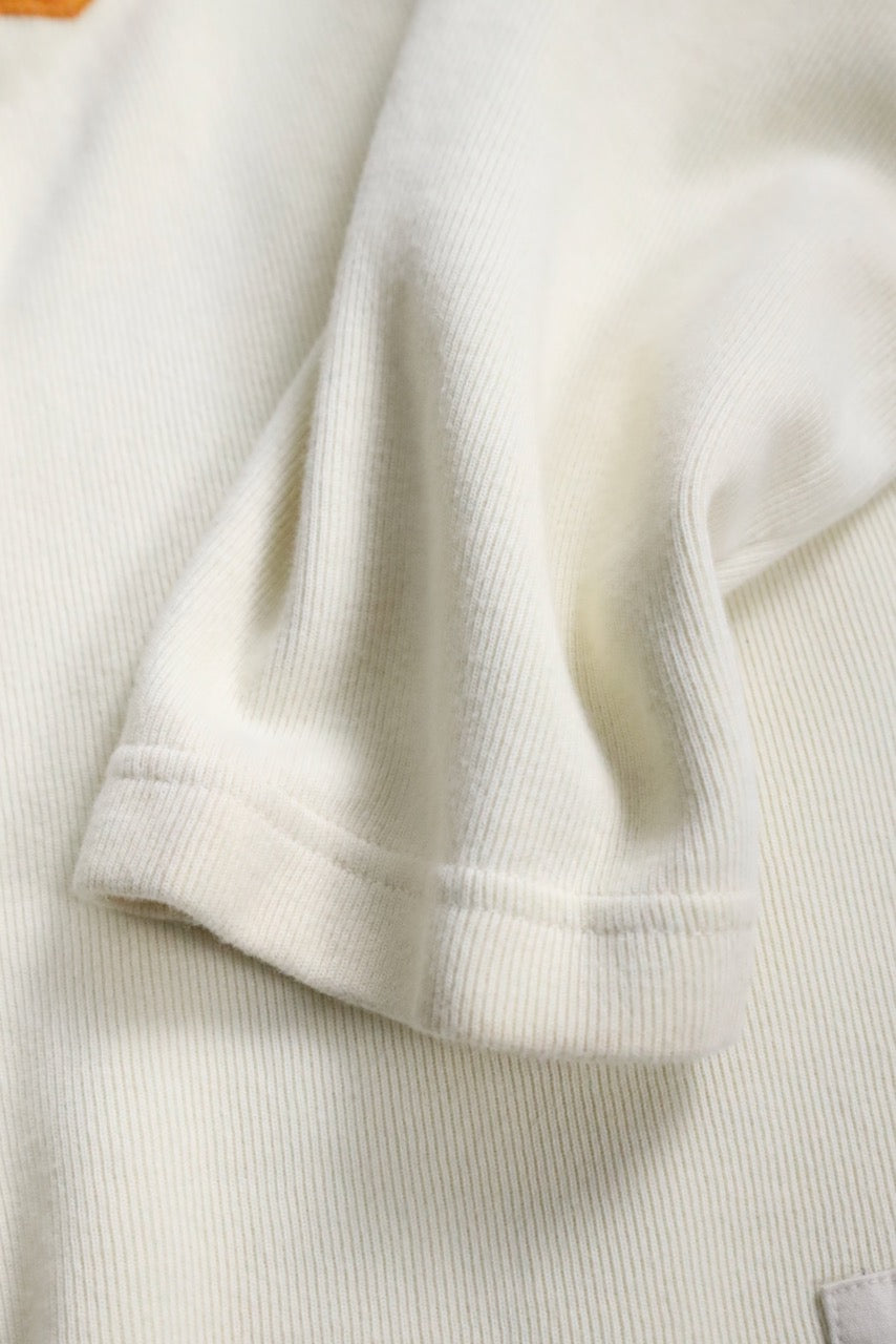 Marithe + Francois Girbaud design cotton knit white-navy
