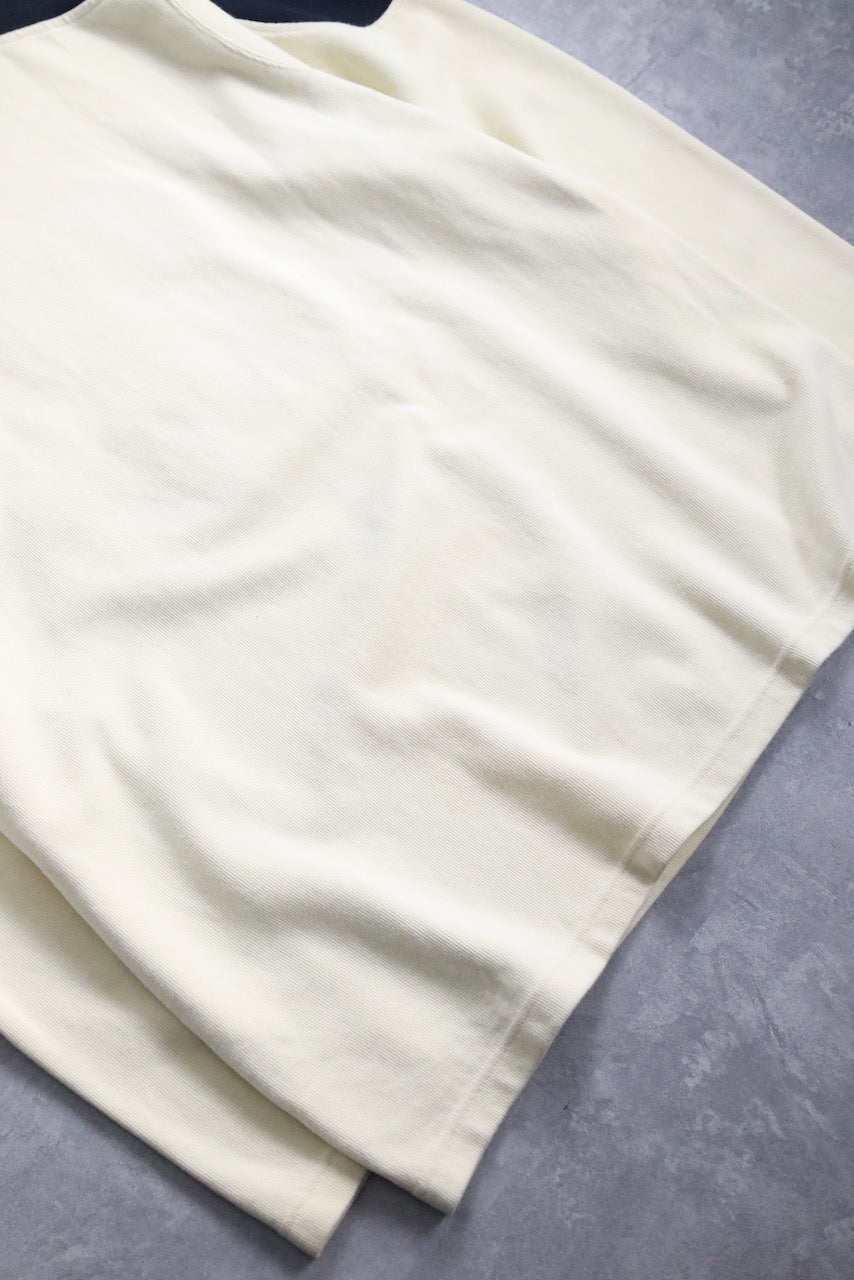 Marithe + Francois Girbaud design cotton knit white-navy