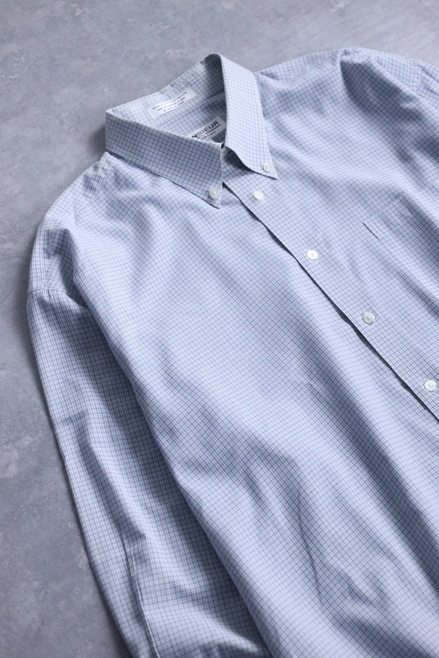 GIVENCHY graph check shirt blue
