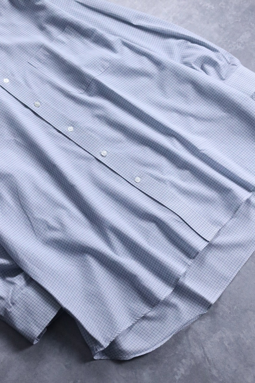 GIVENCHY graph check shirt blue