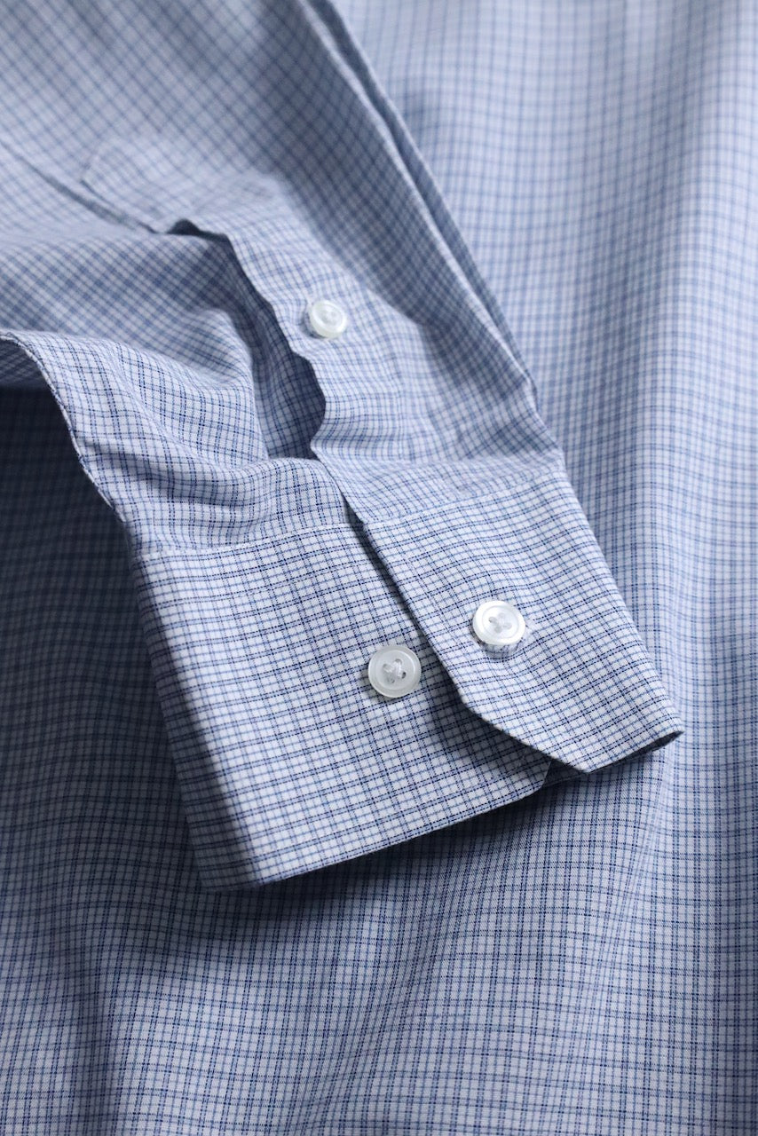 GIVENCHY graph check shirt blue