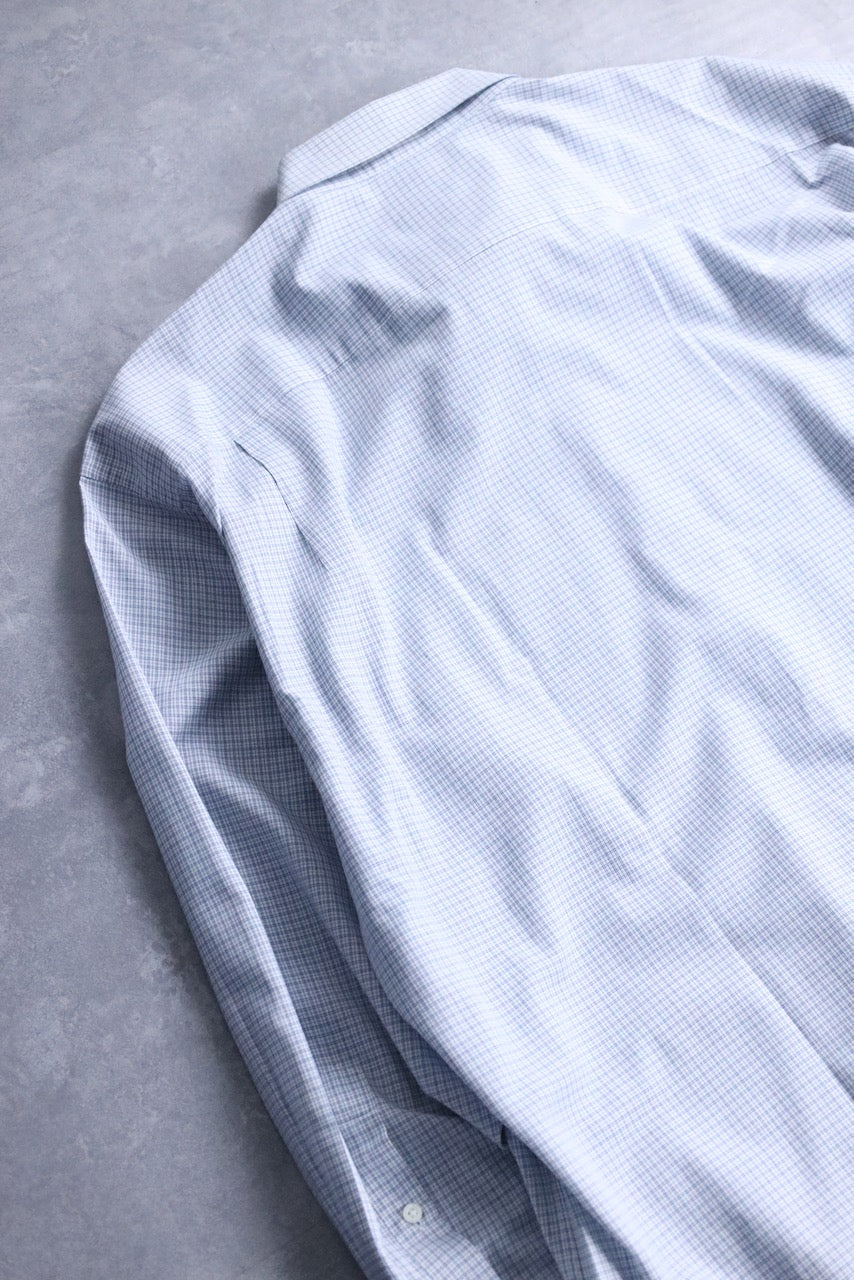 GIVENCHY graph check shirt blue