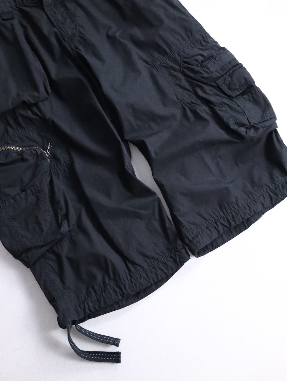 ARMANI JEANS cotton cargo shorts black