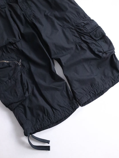 ARMANI JEANS cotton cargo shorts black