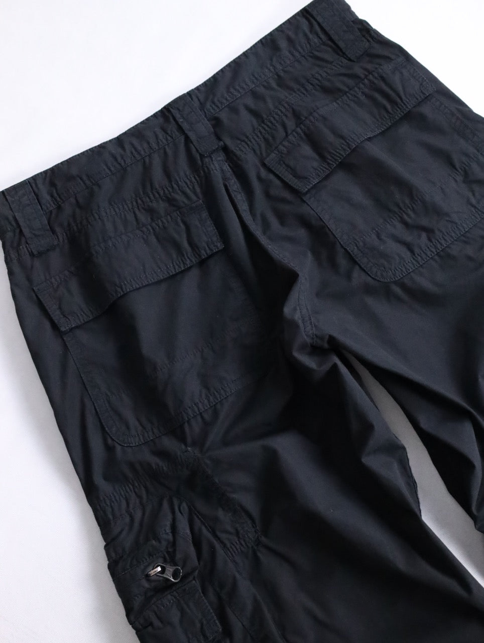 ARMANI JEANS cotton cargo shorts black