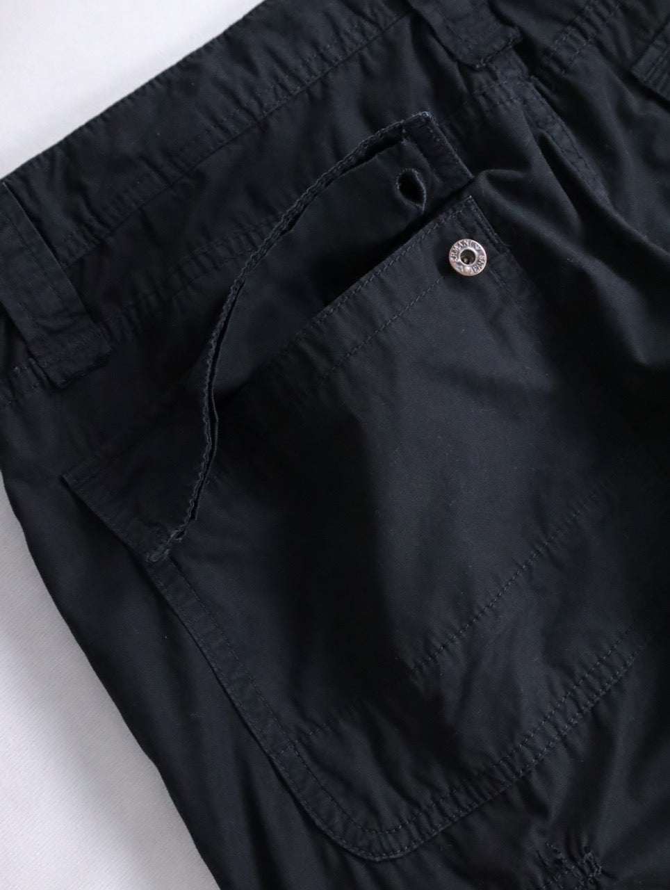 ARMANI JEANS cotton cargo shorts black