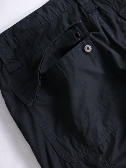 ARMANI JEANS cotton cargo shorts black