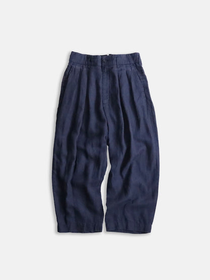ENCINEERED GARMENTS 2tuck linen wide pants black