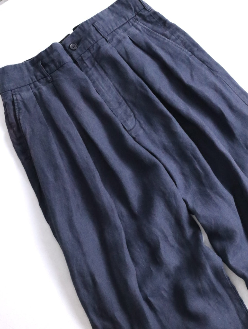 ENCINEERED GARMENTS 2tuck linen wide pants black