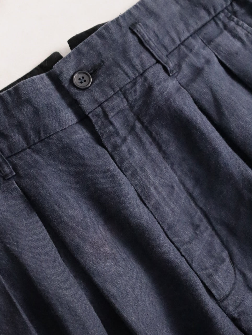 ENCINEERED GARMENTS 2tuck linen wide pants black
