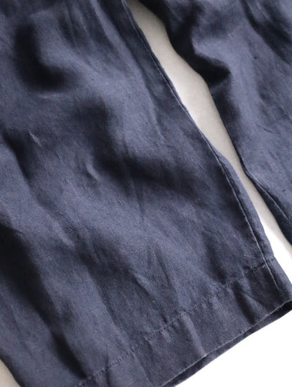ENCINEERED GARMENTS 2tuck linen wide pants black