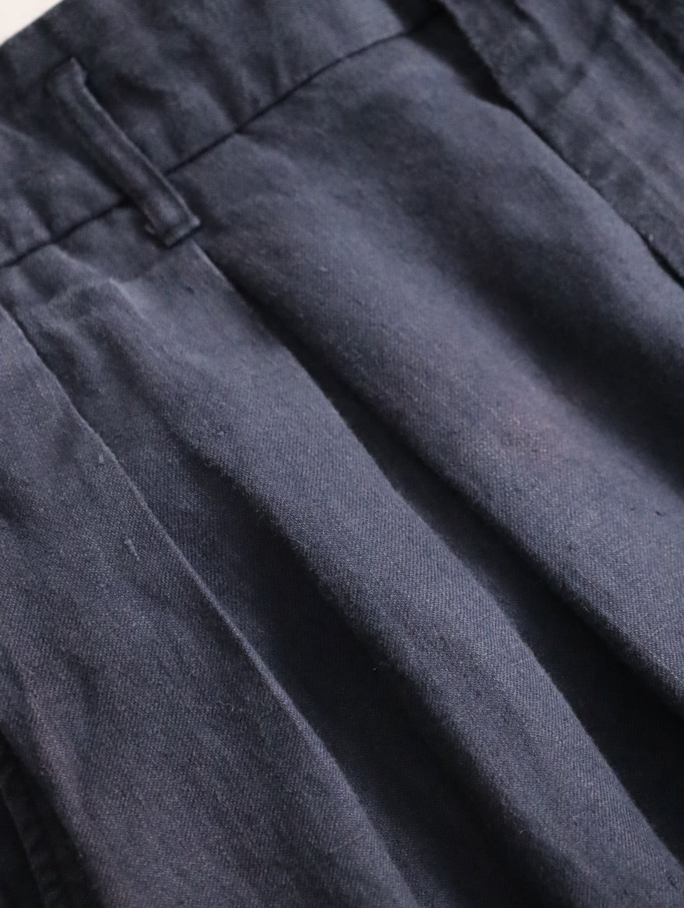 ENCINEERED GARMENTS 2tuck linen wide pants black