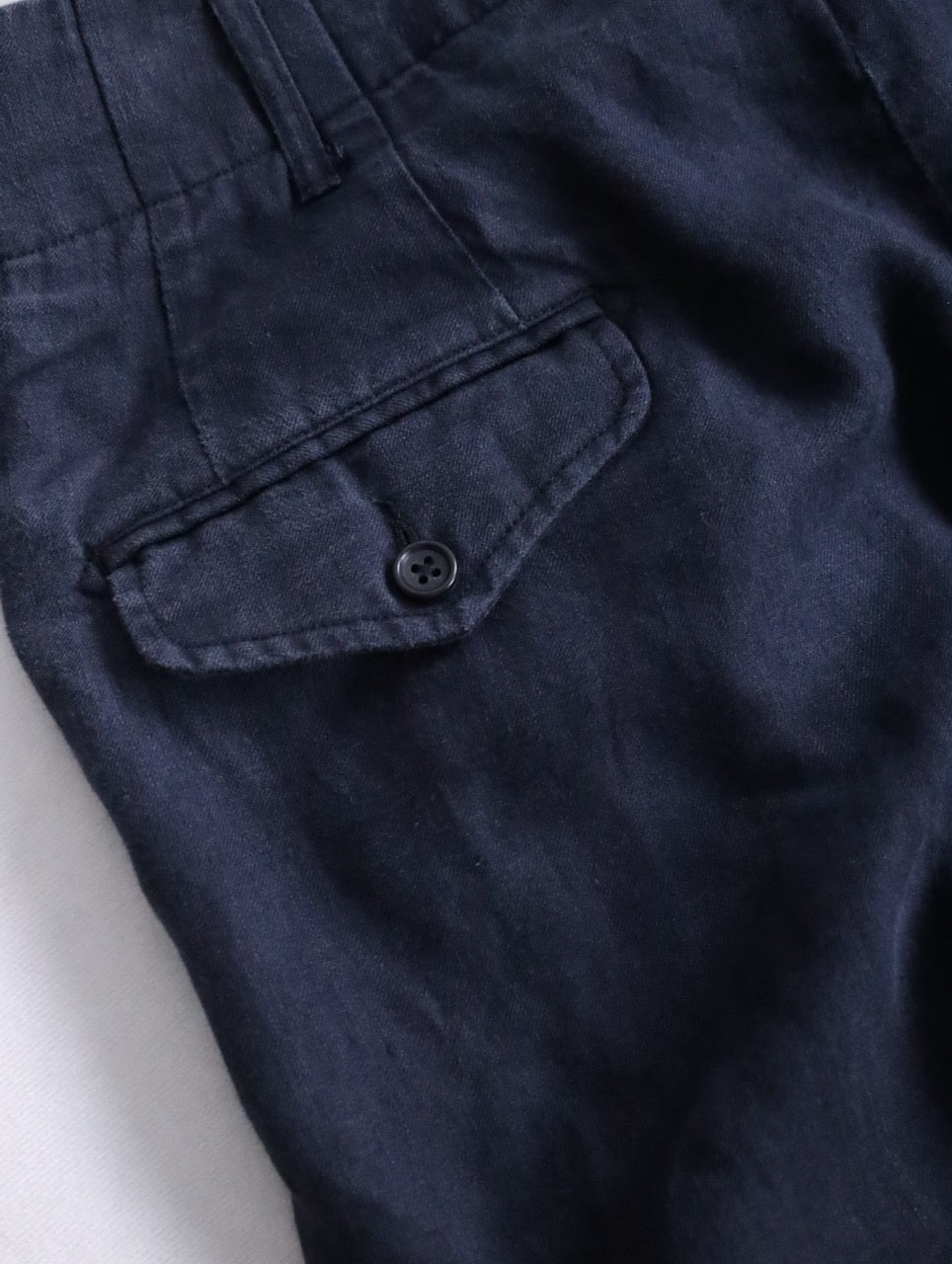 ENCINEERED GARMENTS 2tuck linen wide pants black