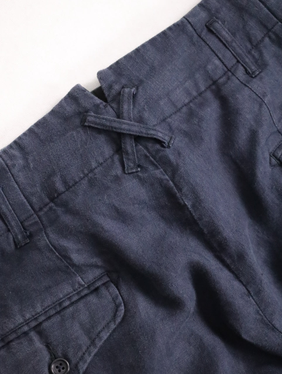 ENCINEERED GARMENTS 2tuck linen wide pants black
