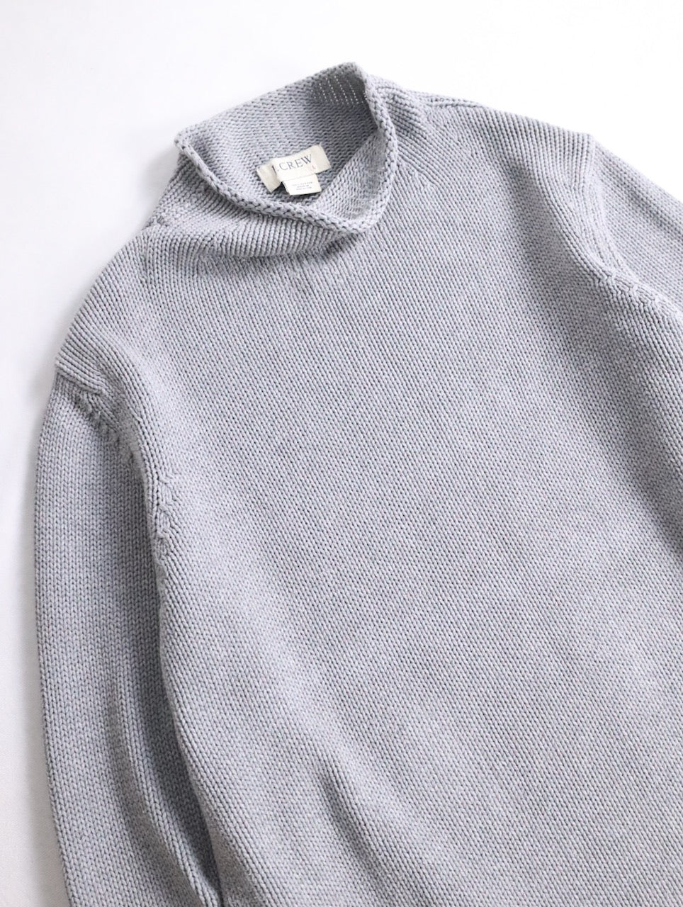 J.CREW crewneck knit pullover gray