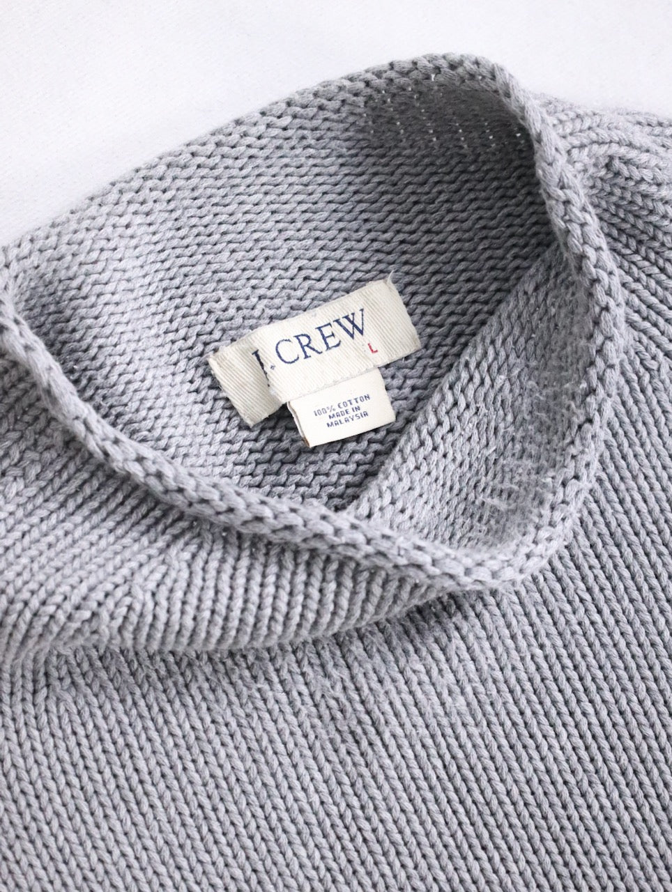 J.CREW crewneck knit pullover gray