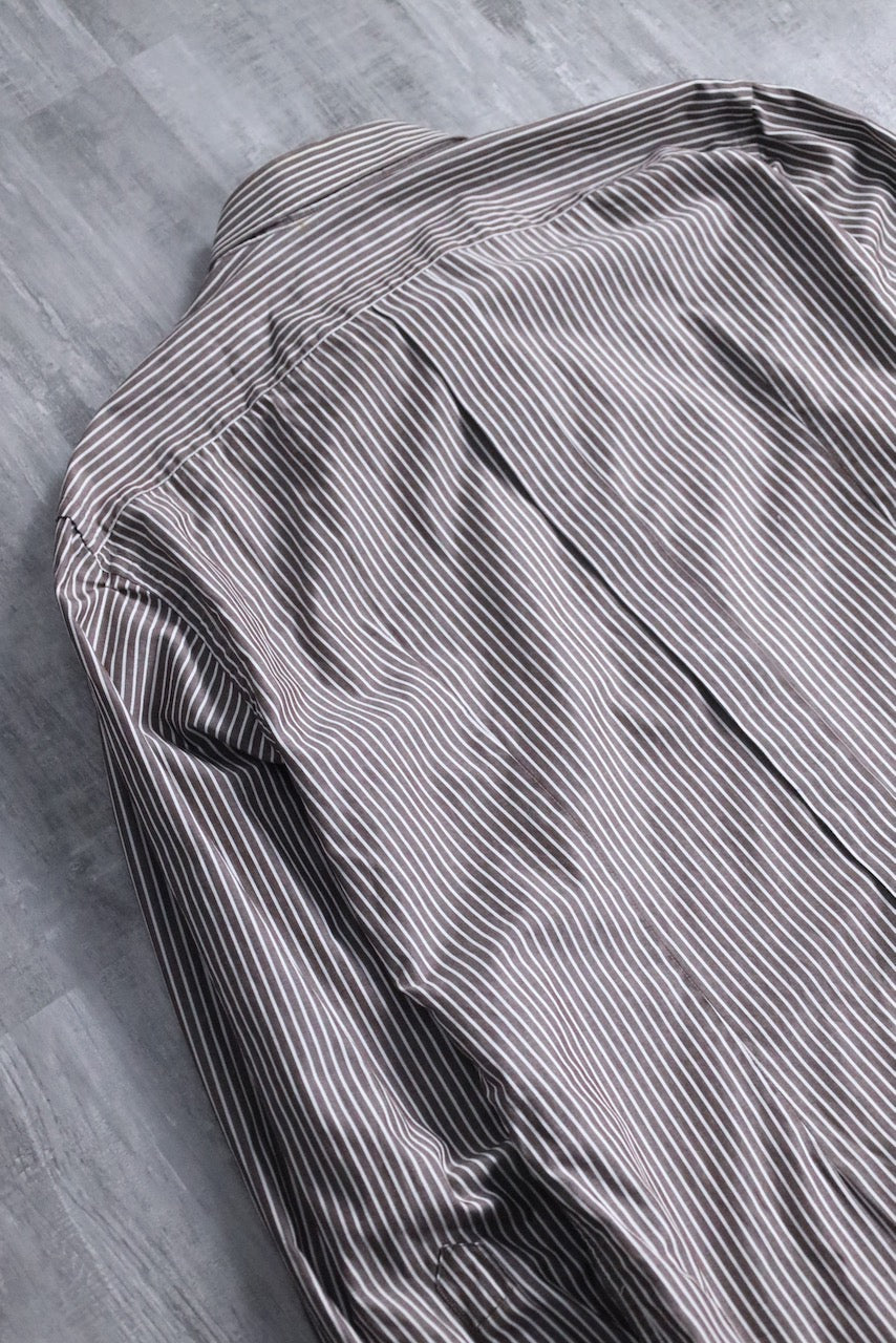 90's Dolce & Gabbana stripe shirt brown