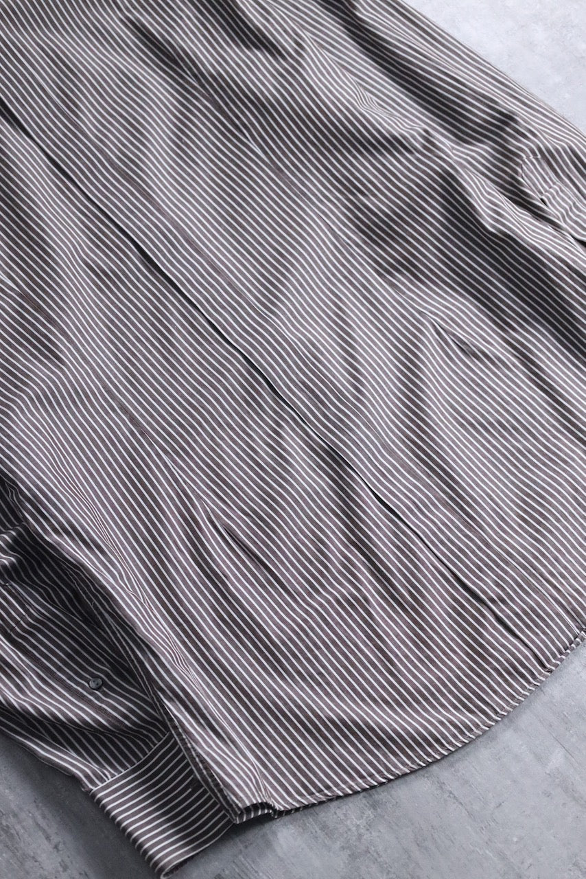 90's Dolce & Gabbana stripe shirt brown