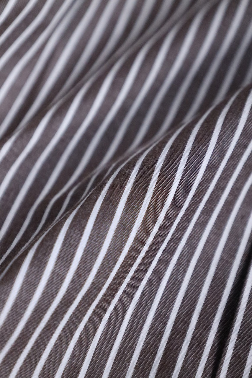 90's Dolce & Gabbana stripe shirt brown