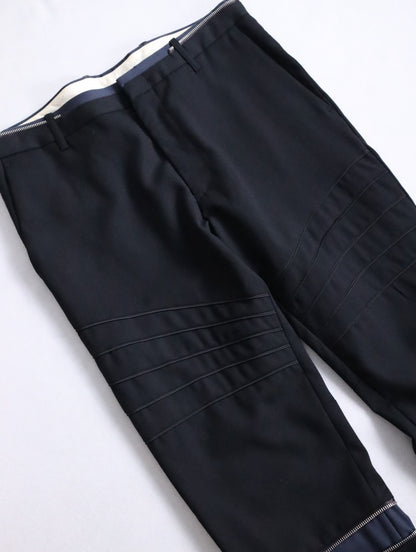 Paul Smith zip biker slacks black