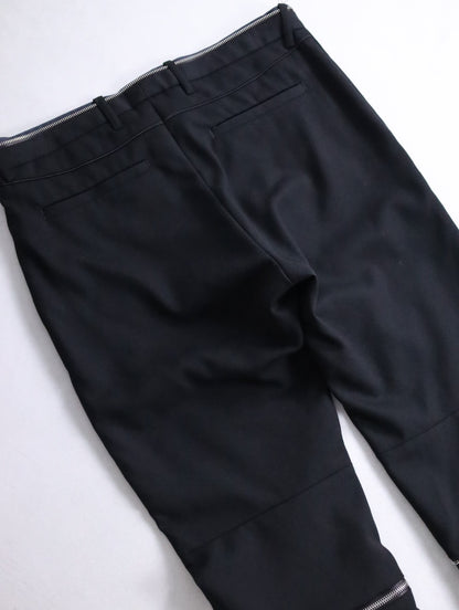 Paul Smith zip biker slacks black