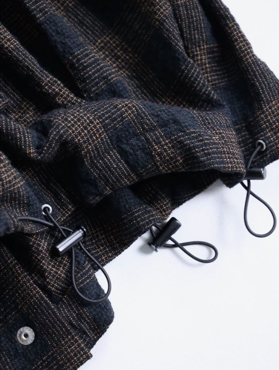 Omar Afridi circle skirt browncheck