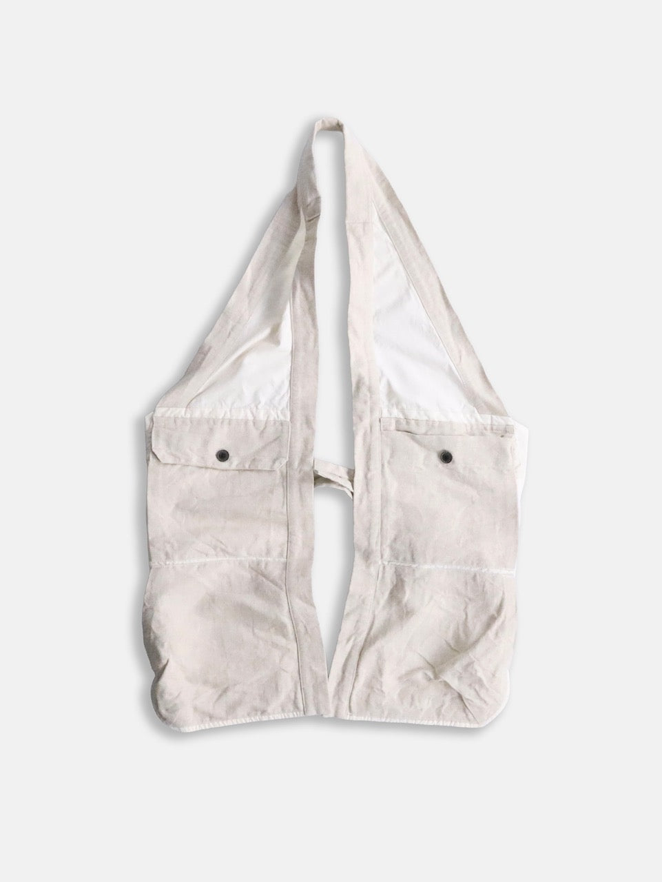 JAN JAN VAN ESSCHE apron vest ivory-beige