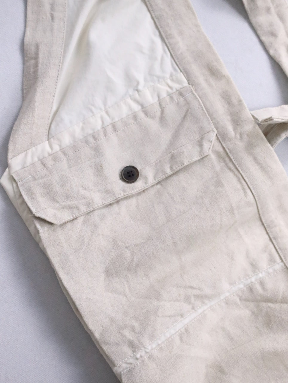 JAN JAN VAN ESSCHE apron vest ivory-beige