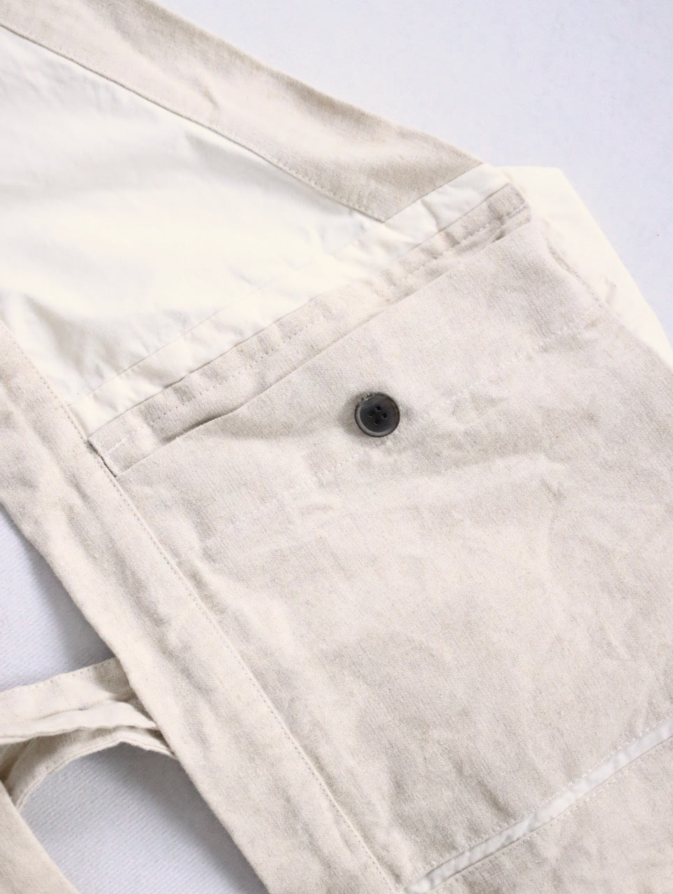 JAN JAN VAN ESSCHE apron vest ivory-beige