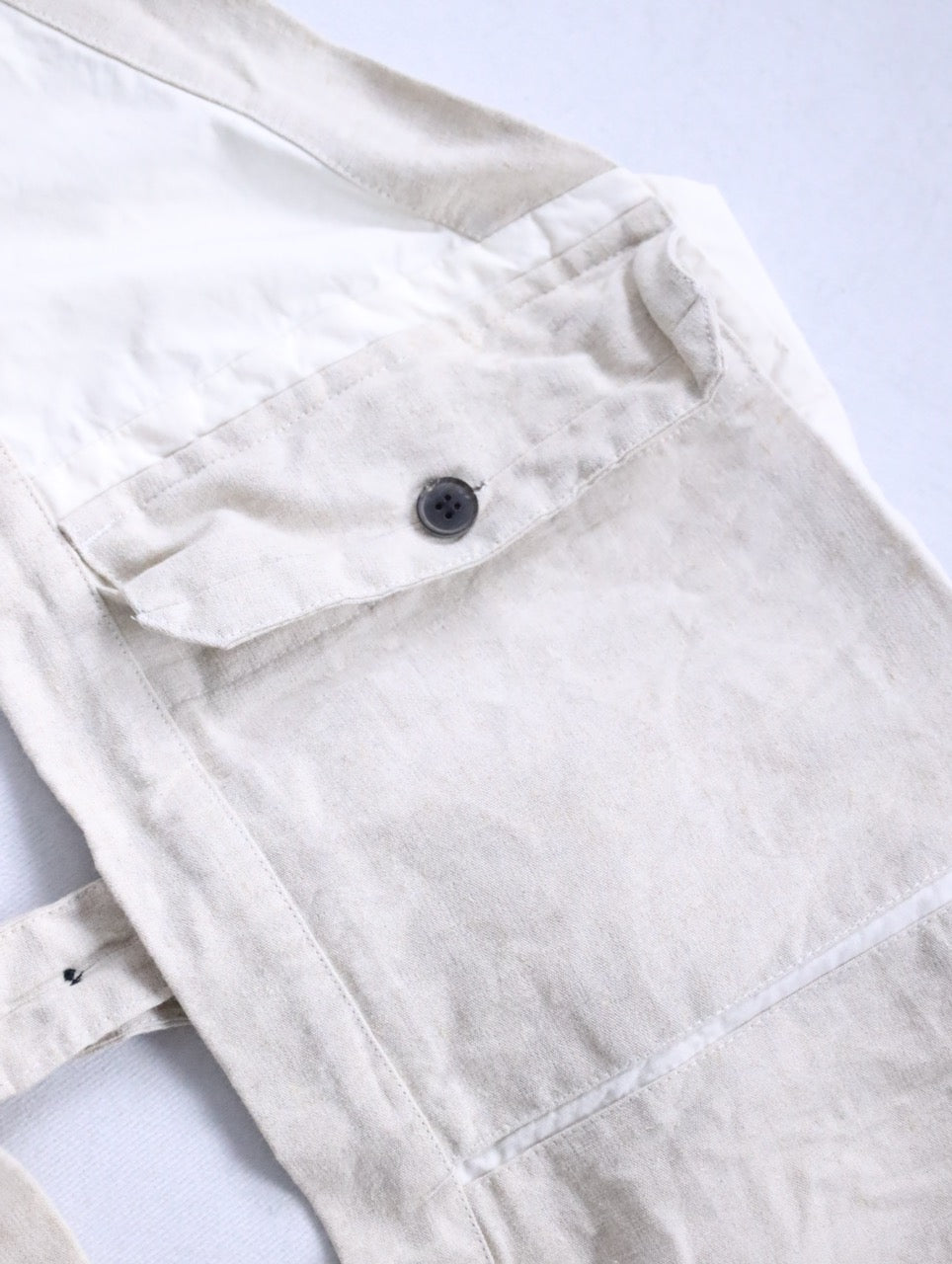 JAN JAN VAN ESSCHE apron vest ivory-beige