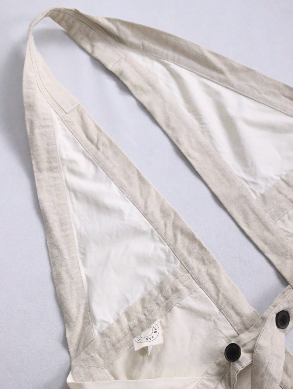JAN JAN VAN ESSCHE apron vest ivory-beige