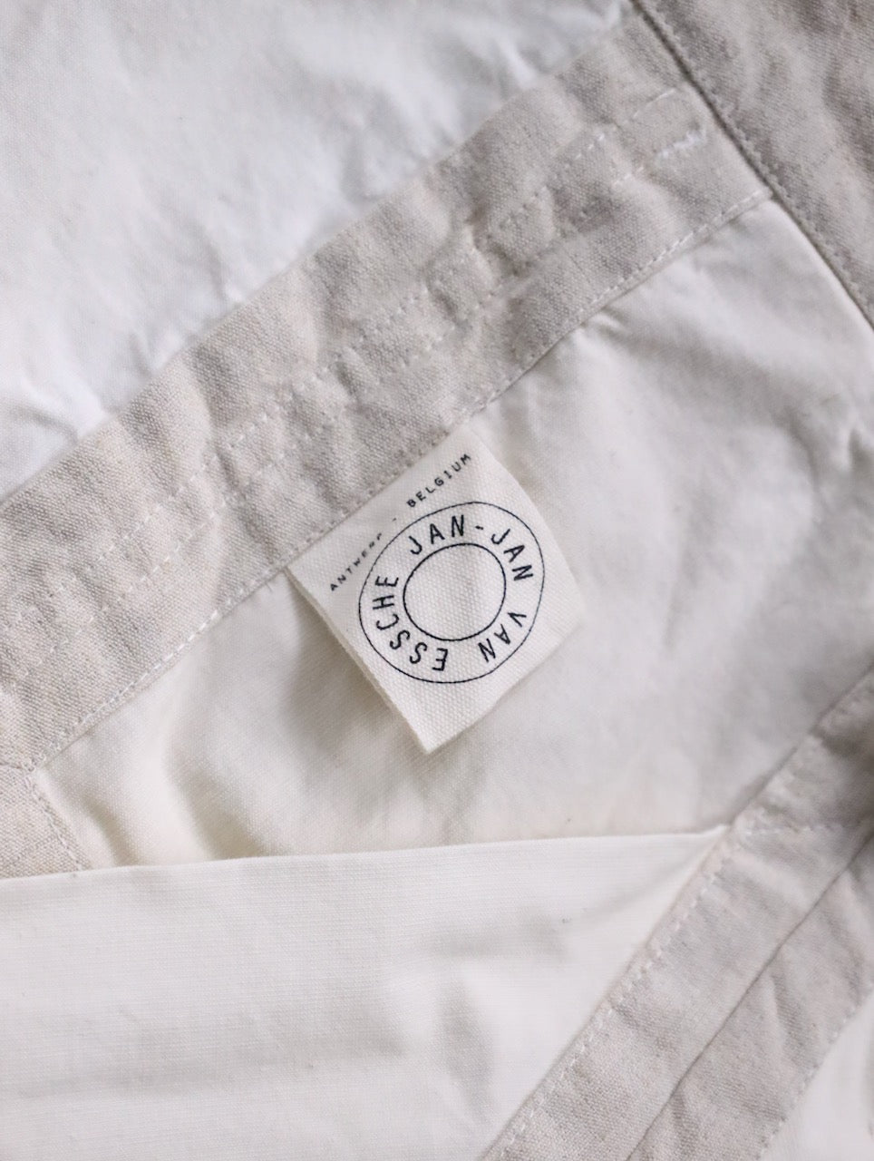 JAN JAN VAN ESSCHE apron vest ivory-beige